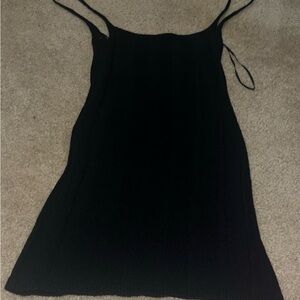 NWOT black knit dress